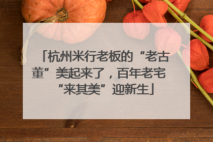 杭州米行老板的“老古董”美起来了，百年老宅“来其美”迎新生