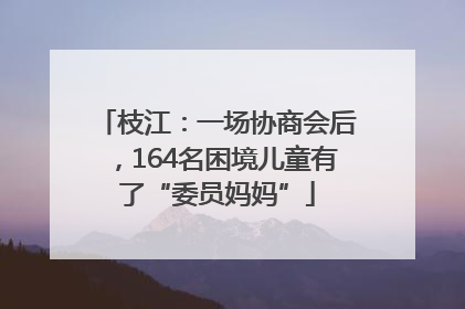 枝江：一场协商会后，164名困境儿童有了“委员妈妈”