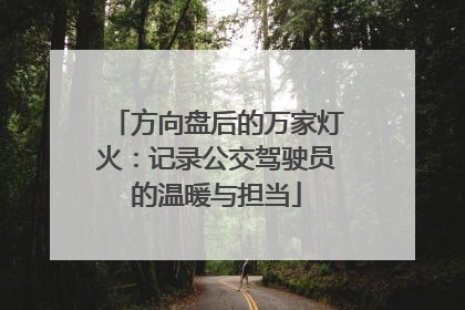 方向盘后的万家灯火：记录公交驾驶员的温暖与担当