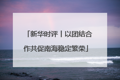 新华时评丨以团结合作共促南海稳定繁荣