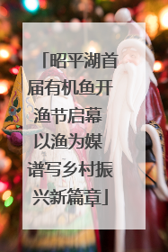 昭平湖首届有机鱼开渔节启幕 以渔为媒 谱写乡村振兴新篇章