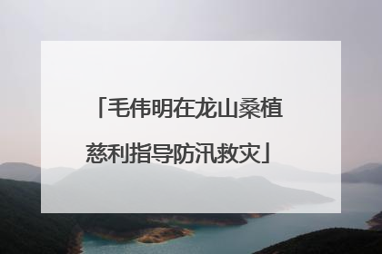 毛伟明在龙山桑植慈利指导防汛救灾