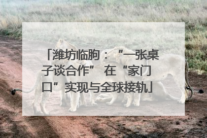 潍坊临朐：“一张桌子谈合作” 在“家门口”实现与全球接轨