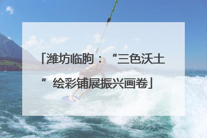 潍坊临朐：“三色沃土”绘彩铺展振兴画卷