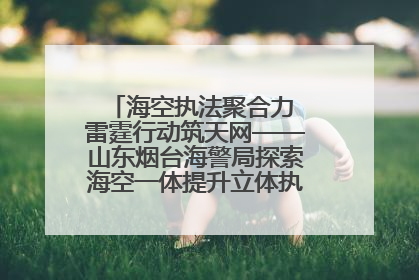 海空执法聚合力 雷霆行动筑天网——山东烟台海警局探索海空一体提升立体执法效能纪实