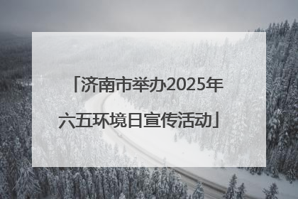 济南市举办2025年六五环境日宣传活动