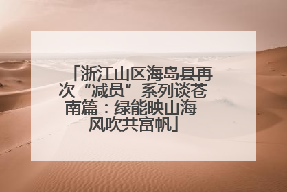 浙江山区海岛县再次“减员”系列谈苍南篇：绿能映山海 风吹共富帆