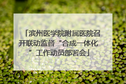 滨州医学院附属医院召开联动监督“合成一体化”工作动员部署会