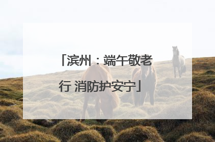 滨州：端午敬老行 消防护安宁