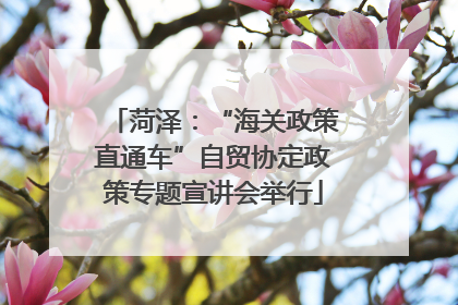 菏泽：“海关政策直通车”自贸协定政策专题宣讲会举行