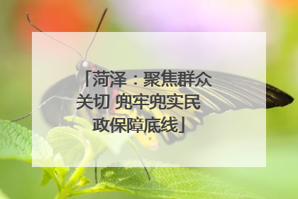 菏泽：聚焦群众关切 兜牢兜实民政保障底线