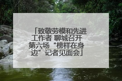 致敬劳模和先进工作者 聊城召开第六场“榜样在身边”记者见面会