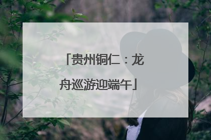 贵州铜仁：龙舟巡游迎端午