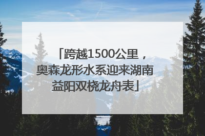 跨越1500公里，奥森龙形水系迎来湖南益阳双桡龙舟表