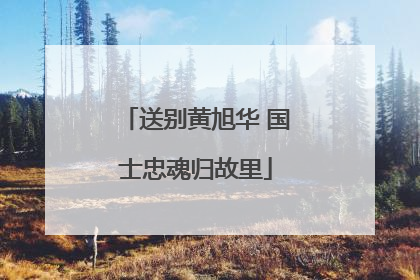 送别黄旭华 国士忠魂归故里