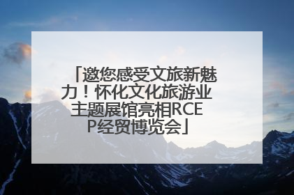 邀您感受文旅新魅力！怀化文化旅游业主题展馆亮相RCEP经贸博览会