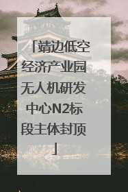 靖边低空经济产业园无人机研发中心N2标段主体封顶