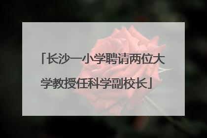 长沙一小学聘请两位大学教授任科学副校长