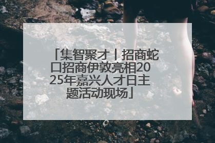 集智聚才丨招商蛇口招商伊敦亮相2025年嘉兴人才日主题活动现场