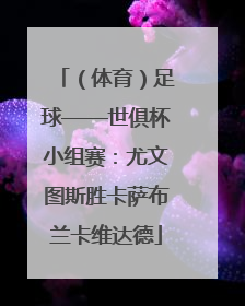（体育）足球——世俱杯小组赛：尤文图斯胜卡萨布兰卡维达德
