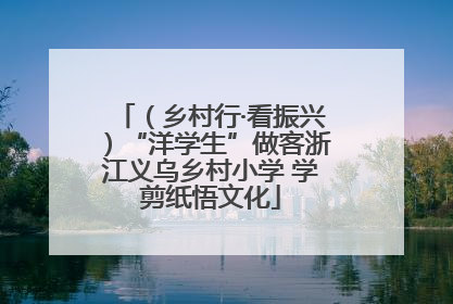 （乡村行·看振兴）“洋学生”做客浙江义乌乡村小学 学剪纸悟文化