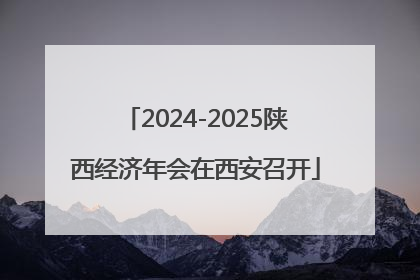 2024-2025陕西经济年会在西安召开