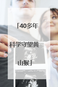 40多年科学守望黄山猴
